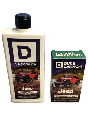 Duke Cannon Jeep Body Wash & Trail Rated Soap Mountain Pine Adventure Set